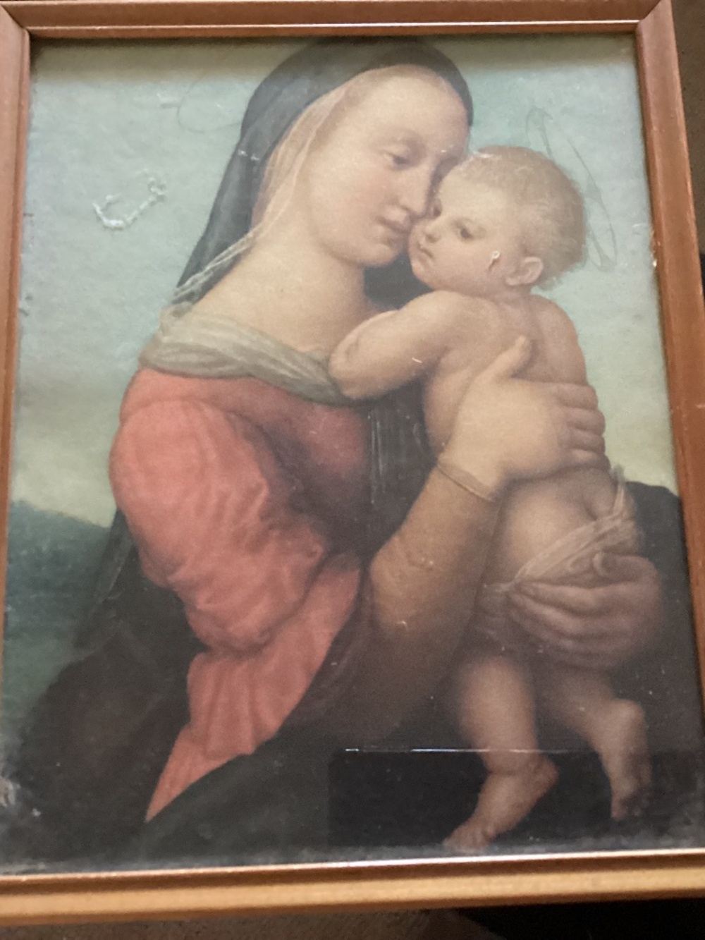 Virgin Mary vintage print in great condition